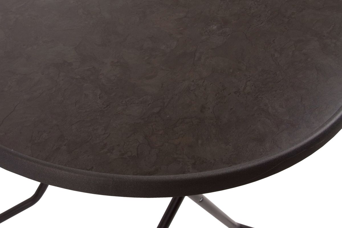 Sevelit sammenleggbart bord Ø85 cm - mørk granitt 