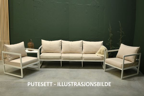 Hovedbilde Unitex 70 putesett 3+1+1 - design Krembeige, 10 puter 