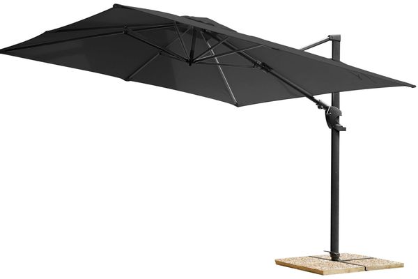 Hovedbilde Hartman Solar Flex hengeparasoll 300x300 cm - royalgrå
