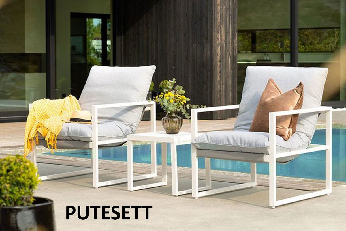 Cleo MEGA putesett - design Skygrå, 2 puter 