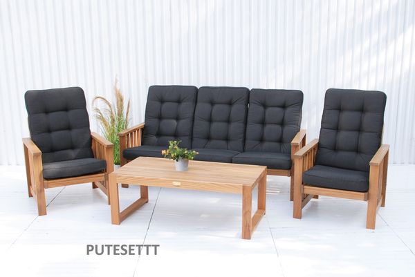 Hovedbilde Texas Høy putesett 3+1+1 - design Panamagrå, 5 puter 