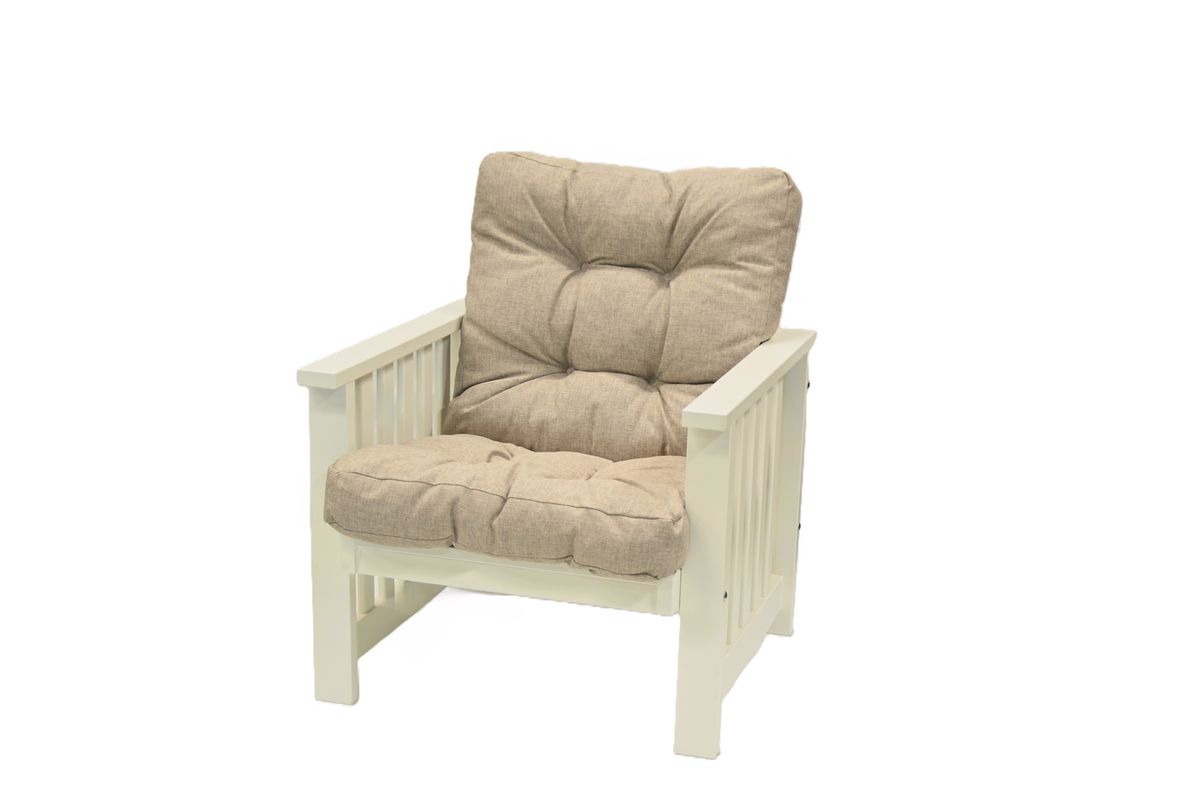 Flock Medium pute til tremøbler - design Linbeige