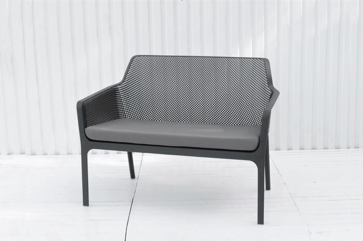 Nardi Net hagebenk m/pute - antrasittgrå/stengrå
