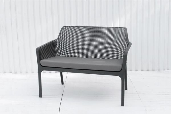 Hovedbilde Nardi Net hagebenk m/pute - antrasittgrå/stengrå