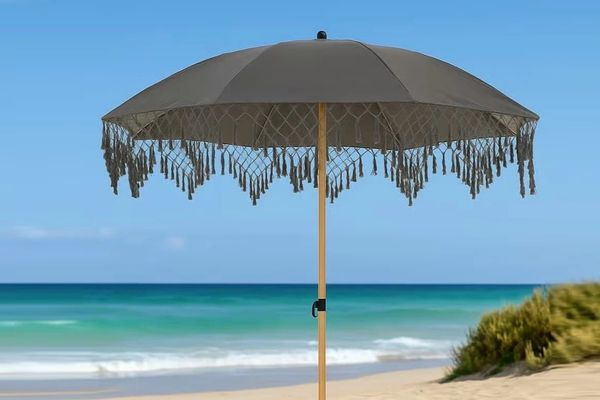 Hovedbilde Bohem parasoll Ø180 cm - sotgrå