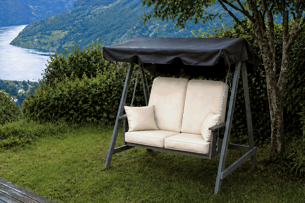 Hovedbilde Mellby Duo hammock m/tak - grå/sort