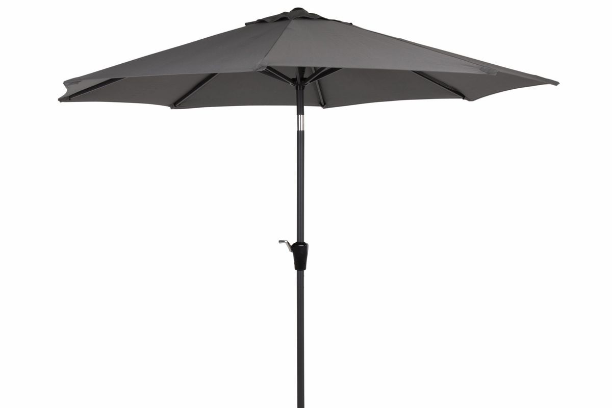Cambre parasoll Ø250 cm m/sveiv - granskyggegrå
