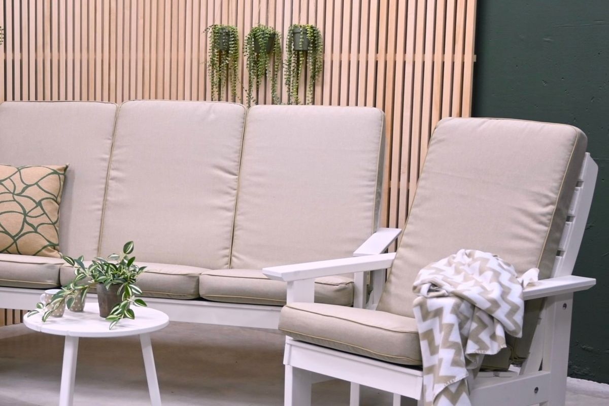 Nymark Høy putesett 3+1+1 - design Naturbeige , 5 puter 