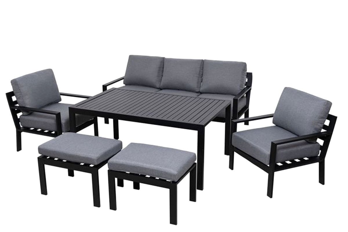 Emma putetrekk sett 3+1+1 - design Harmonigrå, 12 putetrekk