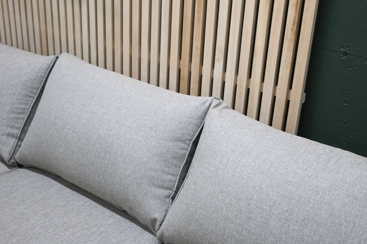 Concept 3-seter sofa m/puter - mørk natur/patinagrå