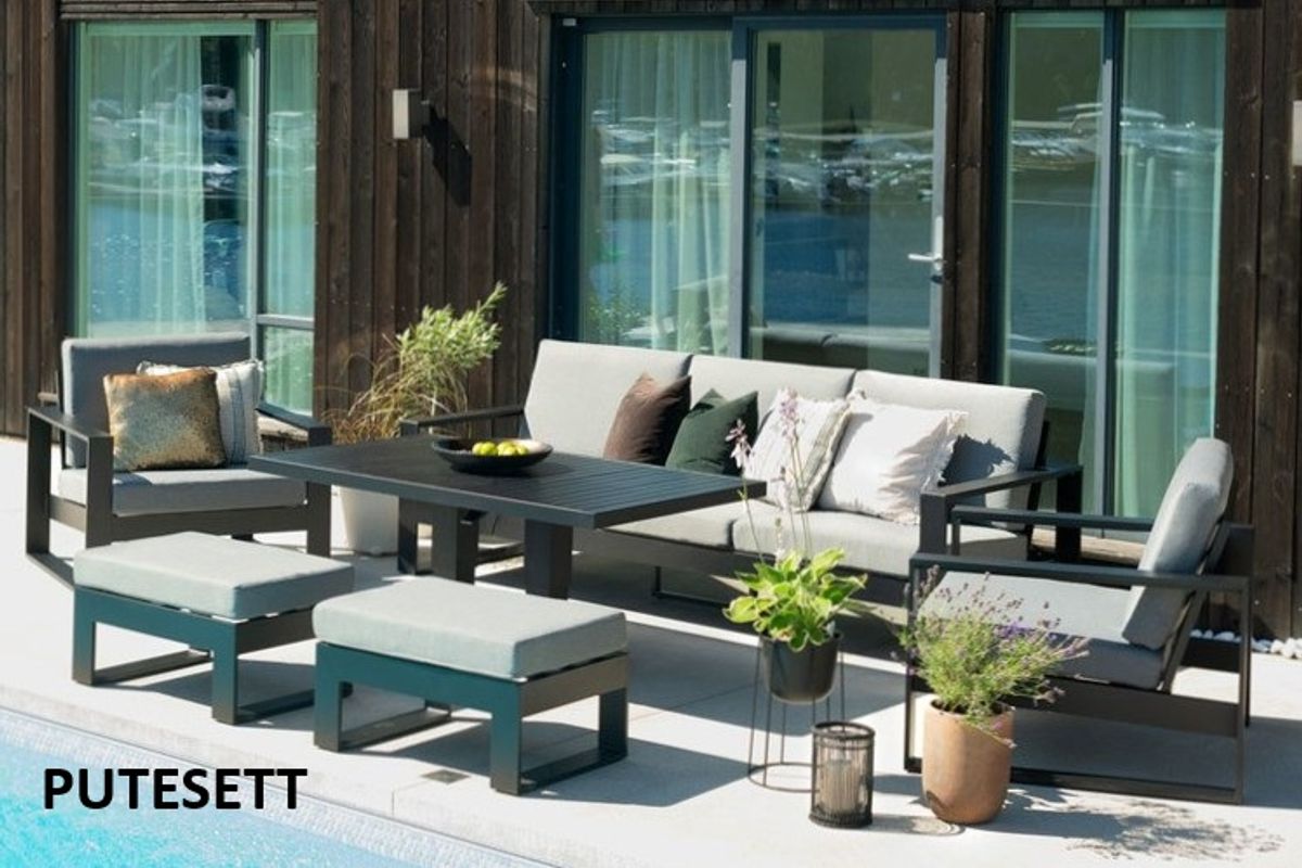 New York 77 putesett 3+1+1+paller - design Harmonigrå, 12 puter 