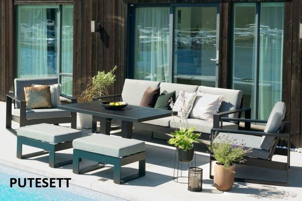 Hovedbilde New York 77 putesett 3+1+1+paller - design Harmonigrå, 12 puter 