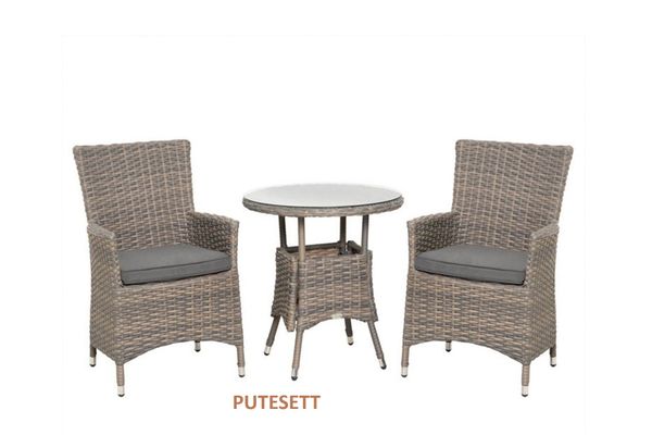 Hovedbilde Anne putesett - design Antrasittgrå, 2 puter 