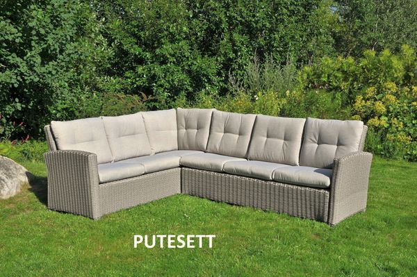 Hovedbilde Support 56 putesett for hjørnesofa - design Tåkegrå, 13 puter