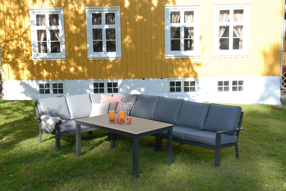 AeroCover 8028 møbeltrekk for L hjørnesofa 355x275xH65/90 cm - grå 