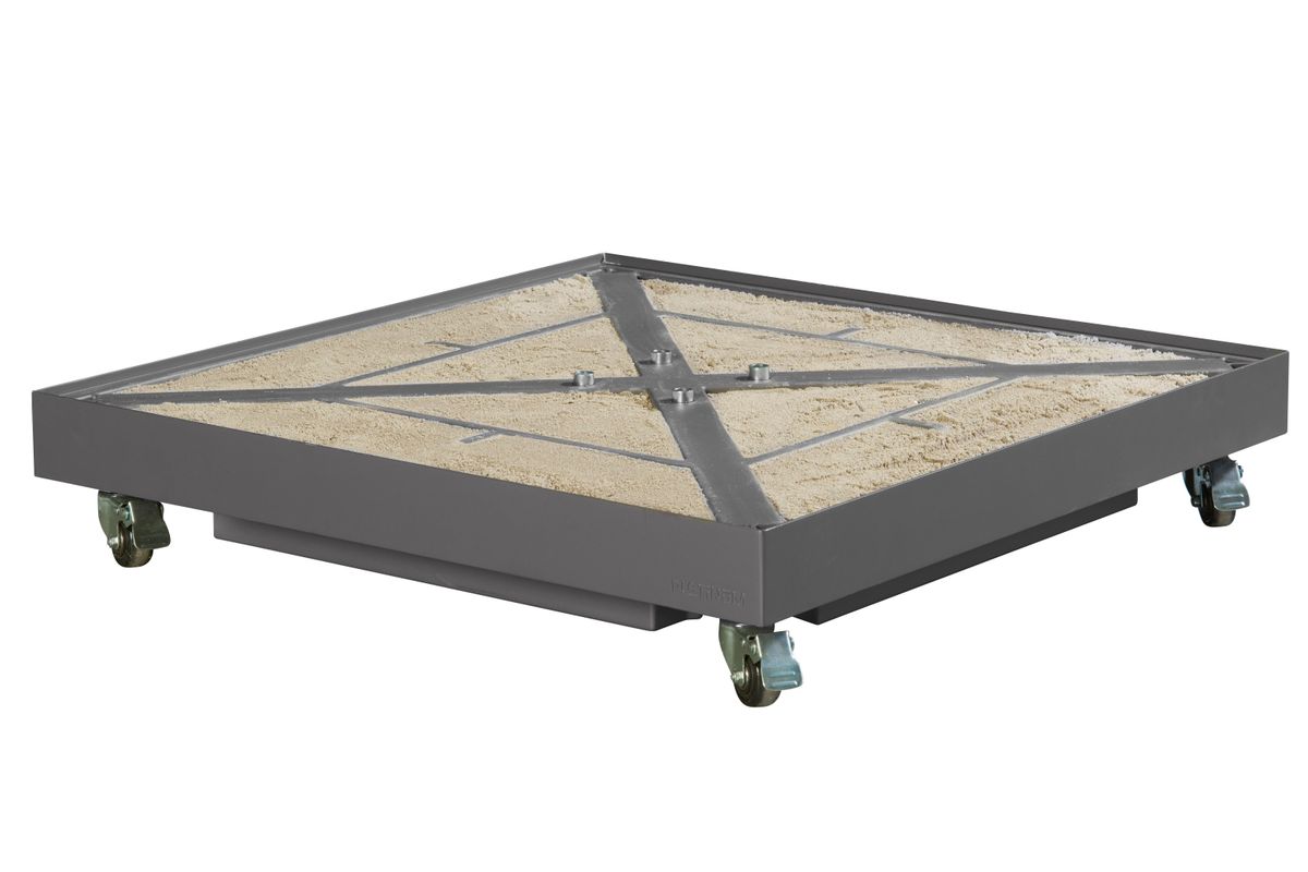 Platinum VoyagerT1 hengeparasoll 250x250 cm m/Ceramica fot - antrasittgrå