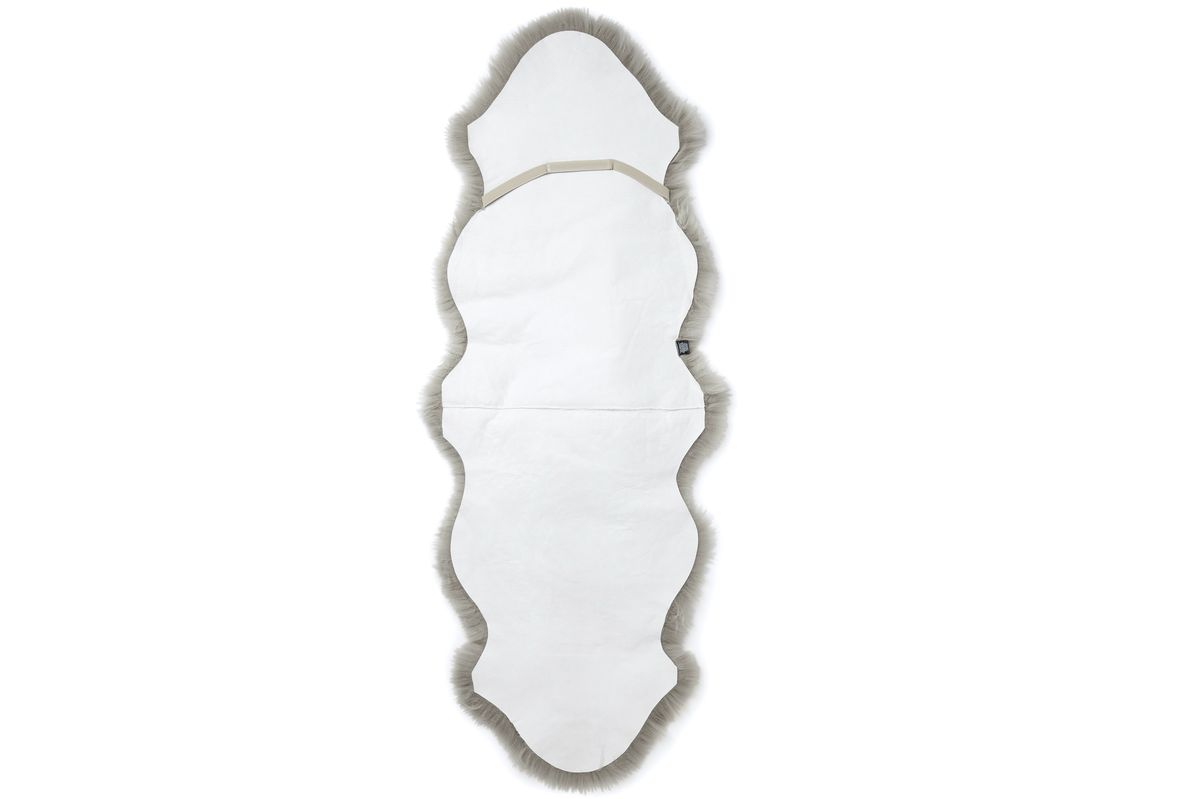 Skinnwille Gently dobbelt saueskinn - Silverbeige