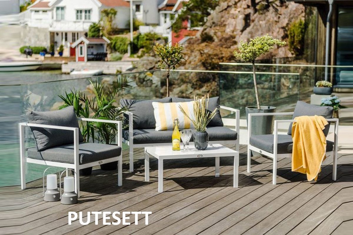 Tampa 60 putesett 2+1+1 - design Harmonigrå, 8 puter