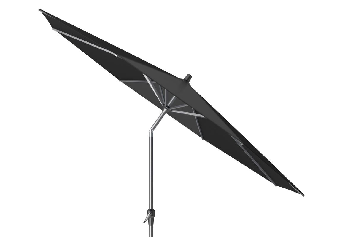 Platinum Riva parasoll Ø270 cm m/sveiv - sort