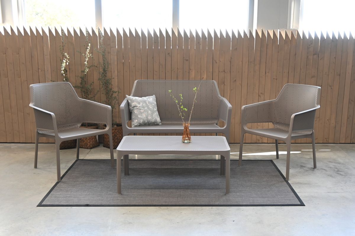 Nardi Net stabelbar hvilestol - gråbeige