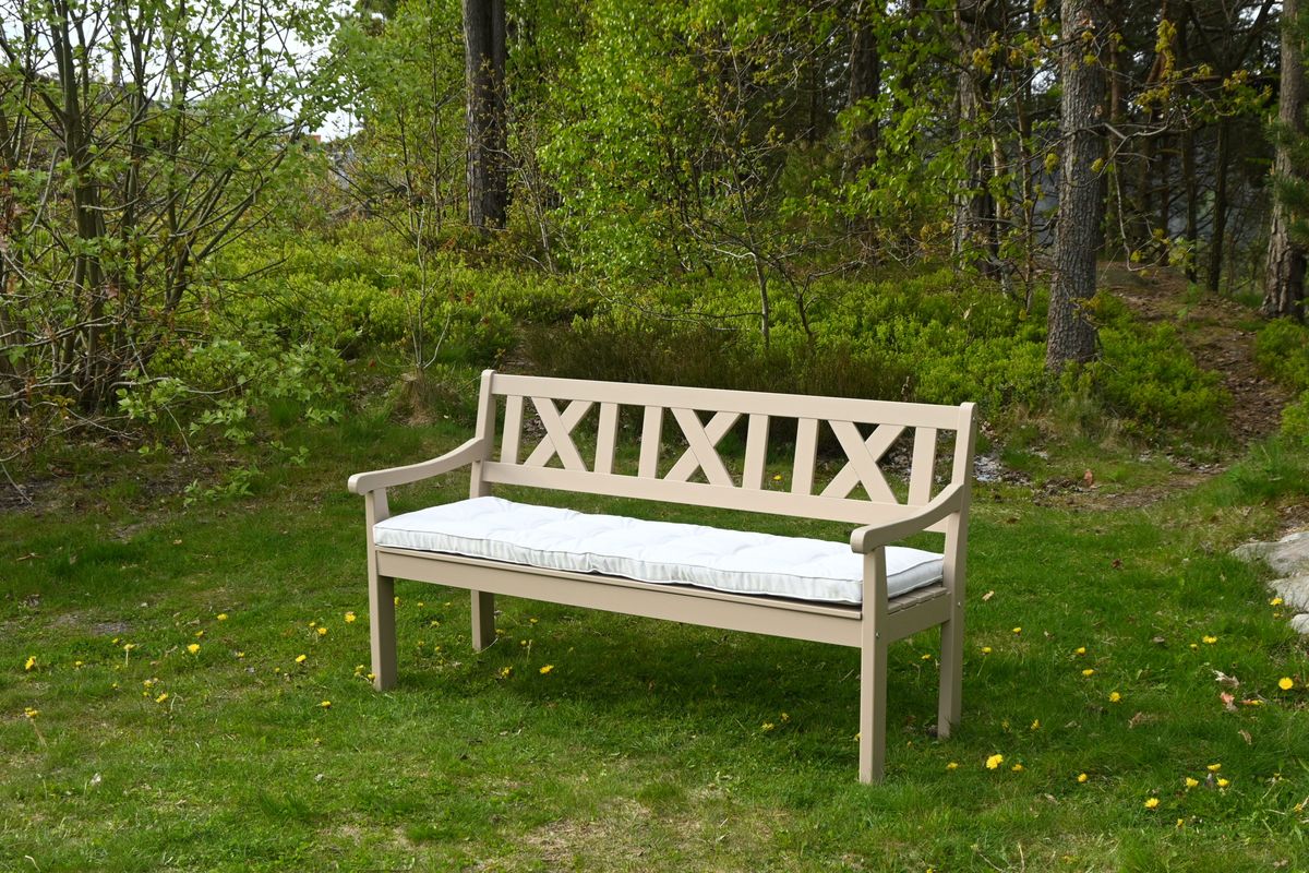 Lakkøy 3-S benk - sandbeige