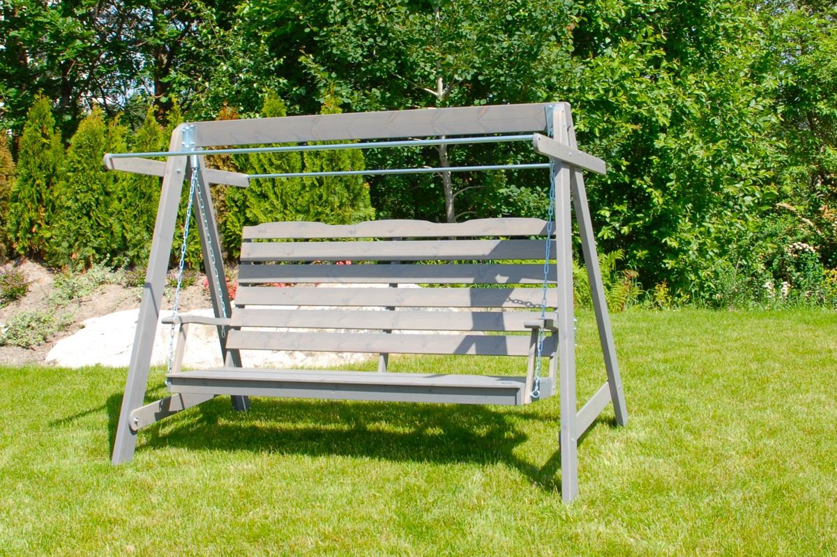 Dalom hammock med tak - grå/fjellgrått tak