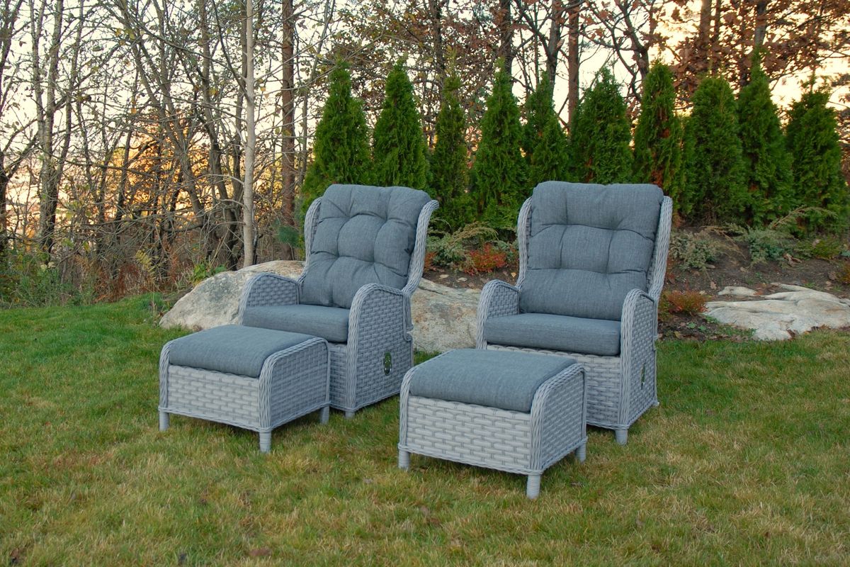 Roma pute til pall - design Fjellgrå