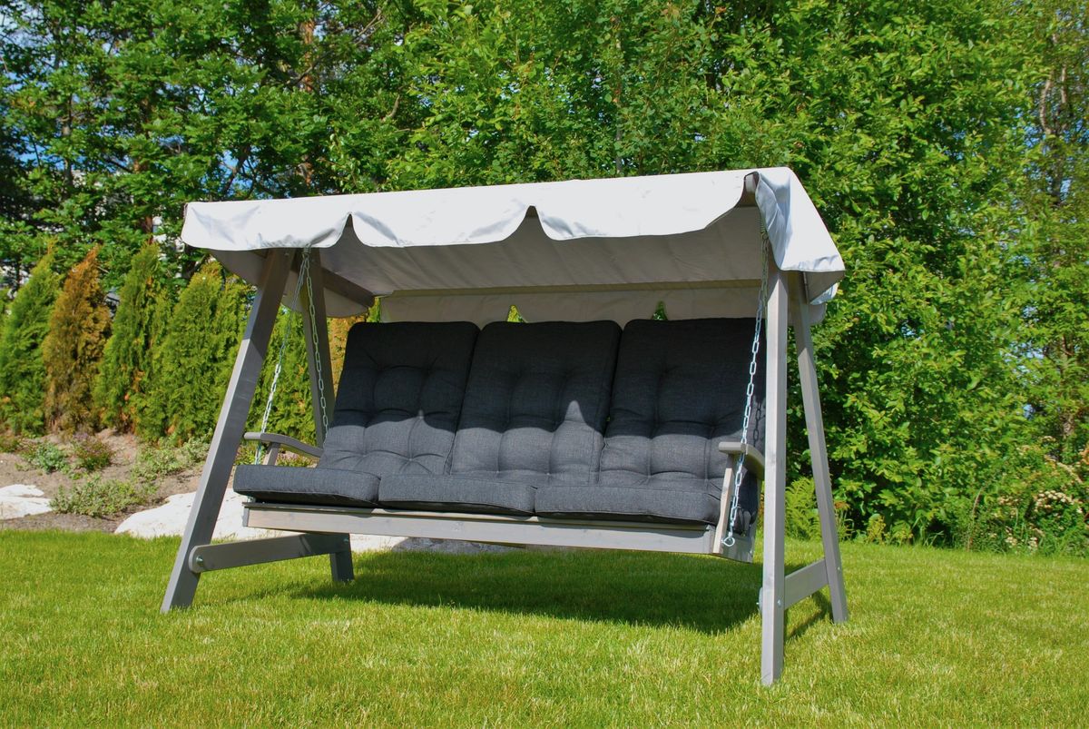 Dalom hammock med tak - grå/grått tak