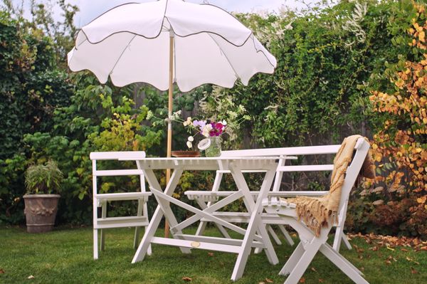 Hovedbilde Torpet sett 2+1+1+bord - hvit