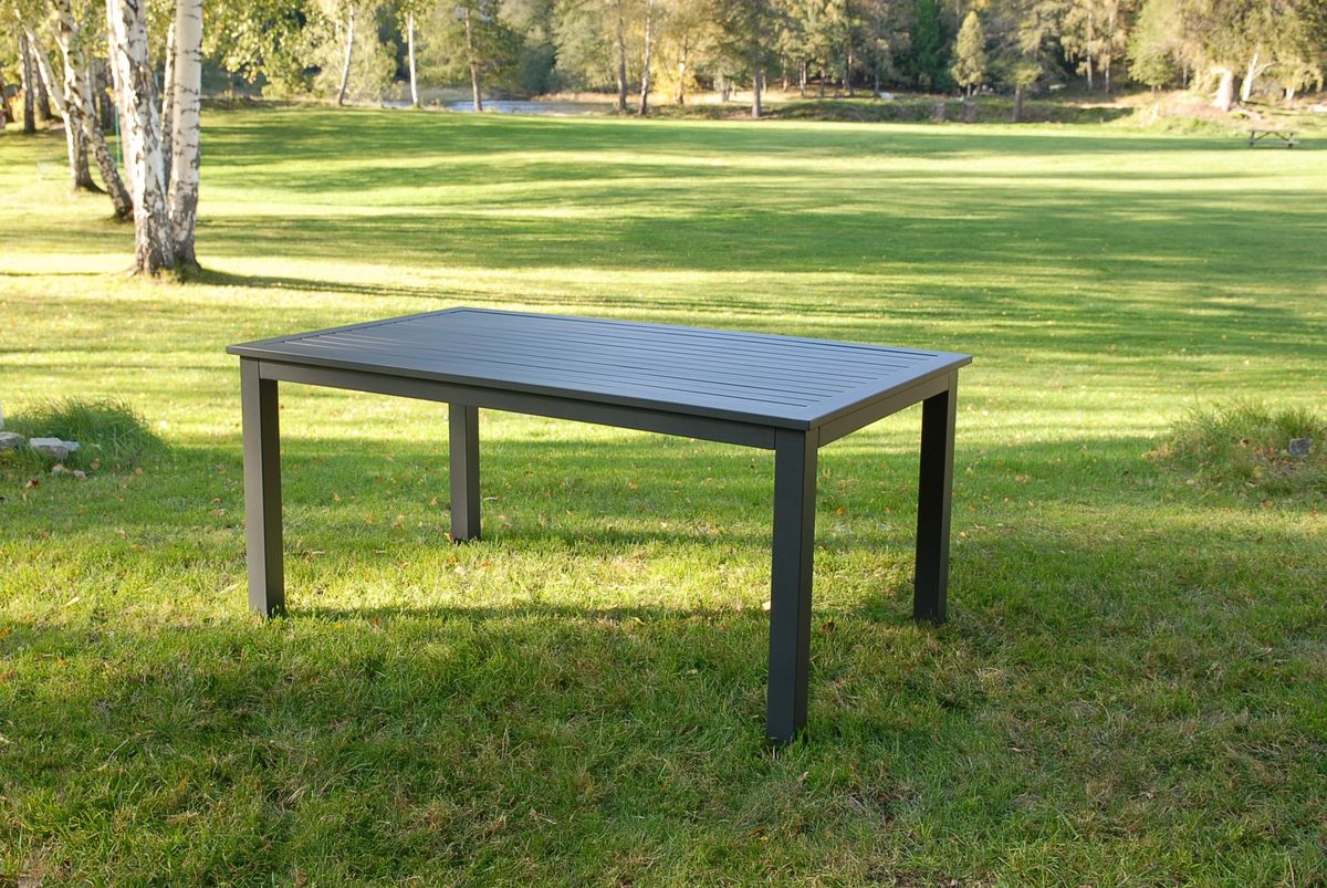 Arena Mega hjørnesofa sett m/puter+spisebord - antrasittgrå/mineralgrå