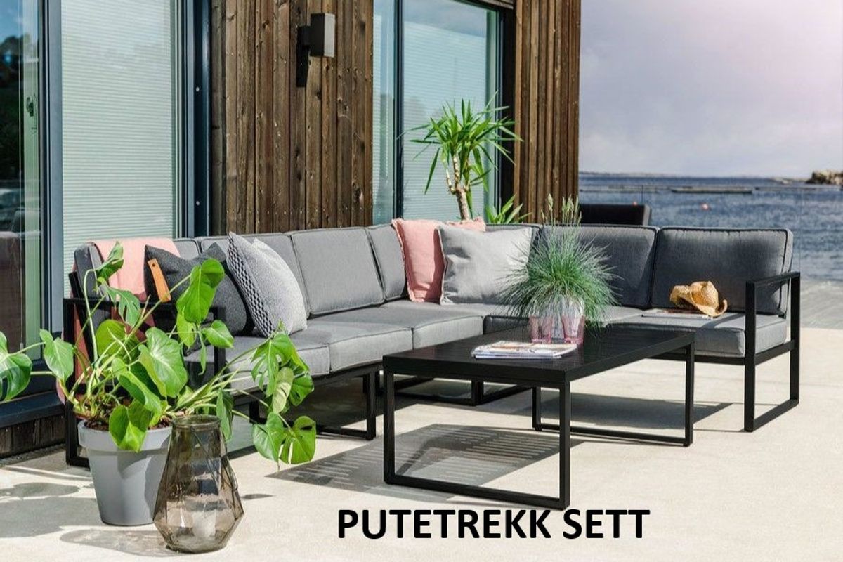 Camilla putetrekk sett til hjørnesofa - design Novembergrå, 13 putetrekk 